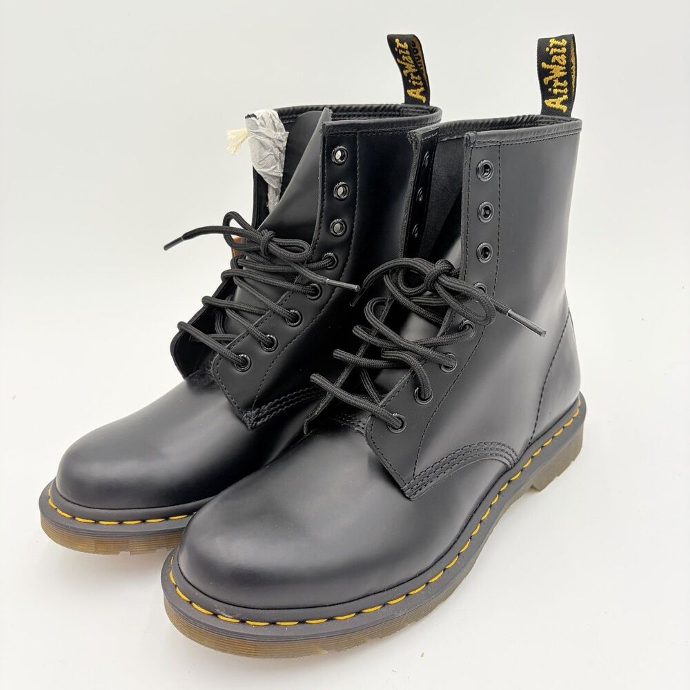 New Dr. Martens 1460 SLIP RESISTANT SZ 9 Men's UNISEX Women's SZ 10 BOOTS BLACK